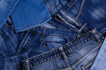 Fototapeta premium Denim. Texture of jeans.