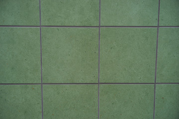 green tile siding