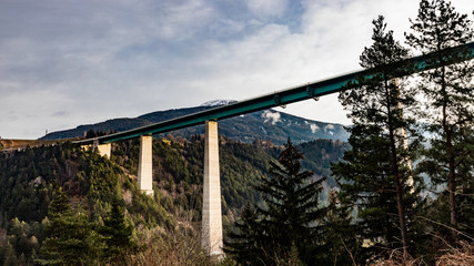 a highway bridge near Innsbruck