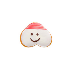 Donut or funny donut on a background.