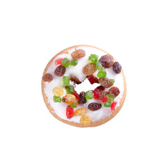 donut or classic donut on a background.