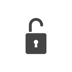Padlock icon graphic design template vector