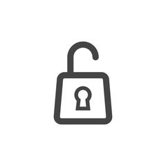 Padlock icon graphic design template vector