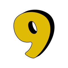 number 0, 3D icon. Element of 3D color alphabet for mobile concept and web apps. Detailed number 0, 3D icon can be used for web and mobile