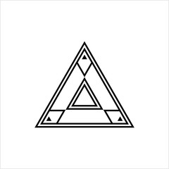 Triangle Minimalist Tattoo, Modern Subtle Aesthetic Tattoo, Minimal Modern Discreet Tattoo