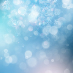 Christmas abstract template. Light background with snowflakes and stars. EPS 10