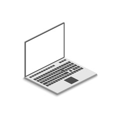 detailed isometric Laptop