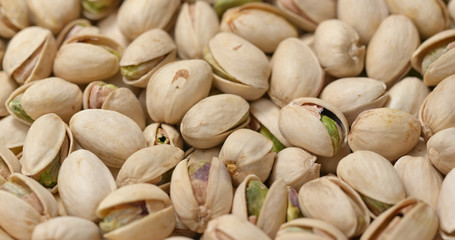 Group of Baked pistachio