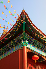 Obraz premium Chinese temples and color cloth