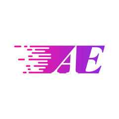 initial letter logo moves fast