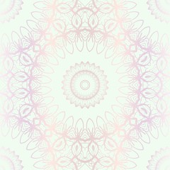 Design For Square Fashion Print. For Textile, fabric printa. Seamless Floral Pattern. Vector Illustration.