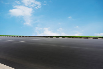 Air highway asphalt road and beautiful sky scenery