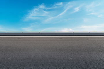 Air highway asphalt road and beautiful sky scenery