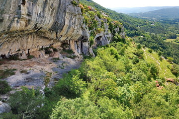 Karst formation in Slovenia