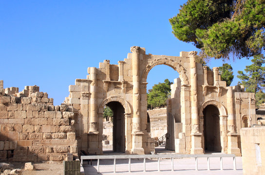 Triumphal Arch in Jerash, Jordan