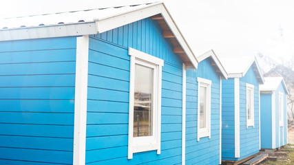 Scandinavian architecture - a blue house