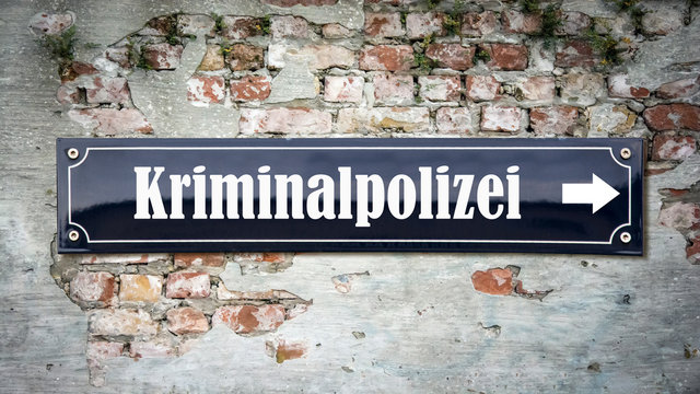 Schild 390 - Kriminalpolizei