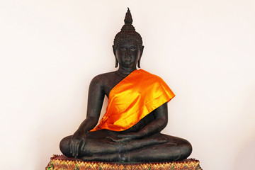 A Beautiful Black Meditating Buddha Statue