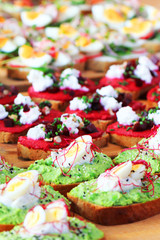 fresh vegetarian sandwiches