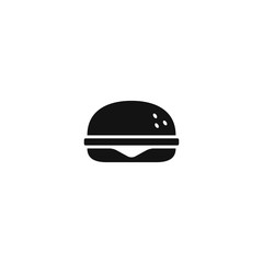 Fast food icon, burger icon. vector simple isolated illustration.