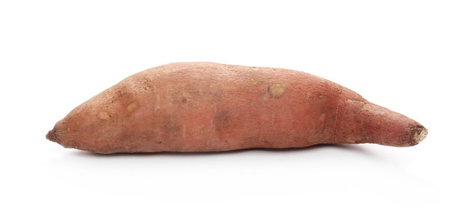 Sweet potato isolated on white background