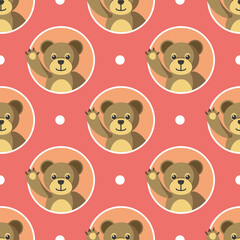 Little Bears Seamless Pattern