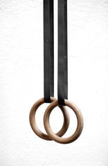 Pair of wooden sport rings