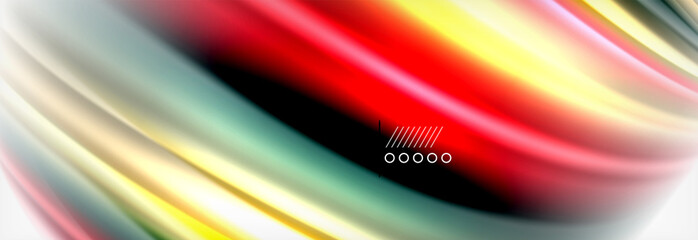 Smooth liquid blur wave background, color flow concept, illustration