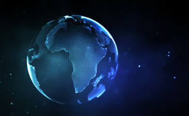 Blockchain technology background. Cryptocurrency fintech block chain network and programming concept. Abstract Segwit.