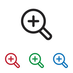 Fototapeta premium Zoom in vector icon