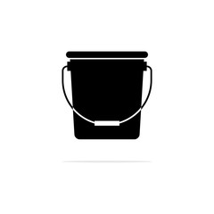 pail Icon. Vector concept illustration for design.