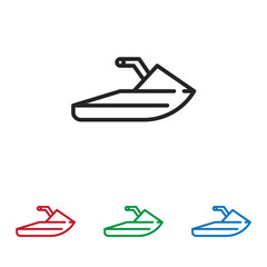 Jet ski vector icon