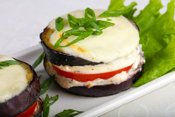Baked eggplant