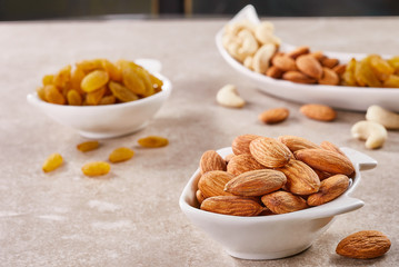 almonds in a bowl