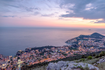 スルジ山から見たドブロブニク 
