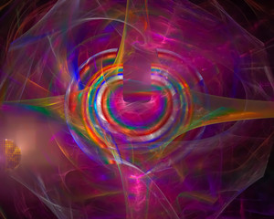 abstract digital fractal, beautiful design, disco
