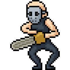 vector pixel art murder