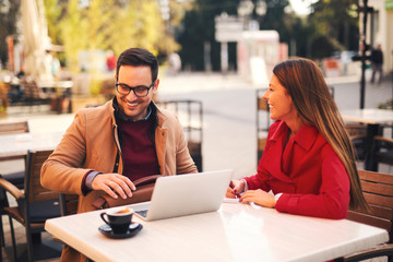 Couple at cafe