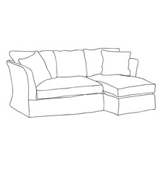 isolated sketch of a sofa
