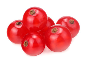 red currant isolated on a white background. macro. healthy food