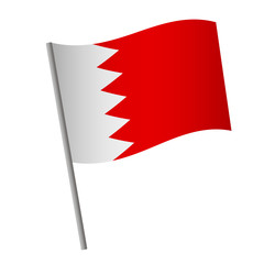 Bahrain flag icon.