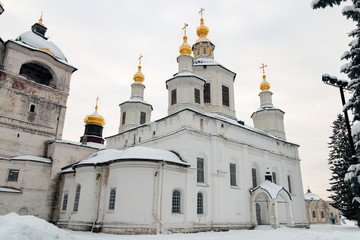 Cathedral of the Assumption (Uspensky Sobor) in winter. Veliky Ustyug, Vologda Region, Russia