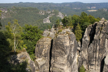 Fototapeta na wymiar Saxon Switzerland, Elbe Sandstone Mountains, rock formation, Germany