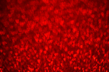Hearts Bokeh Background . Valentine's day background