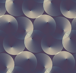 translucent lace of spheres in ivory shades on blue