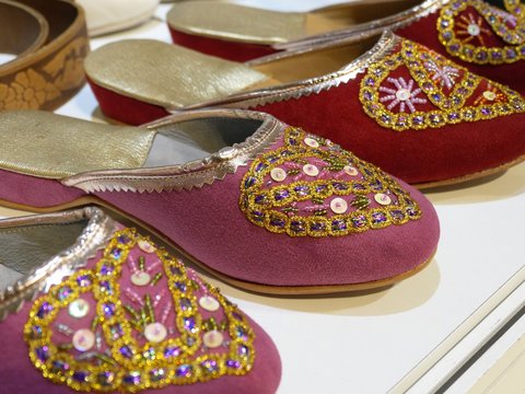 traditional oriental slippers