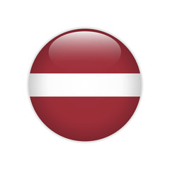 Latvia flag on button