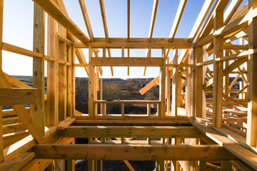 Frame house construction