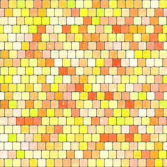 ceramic yellow orange mosaic background seamless texture in swimming pool or kitchen