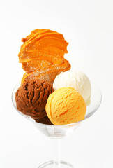 Ice cream with Spritz cookie
